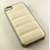 Бампер для iPhone 5 5S кожа змеи белый